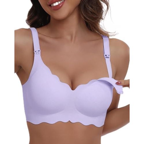 Nursing Bras for Breastfeeding Wireless Seamless Maternity Bra Ultra Comfort Pregnancy Sleep Bralette for Women