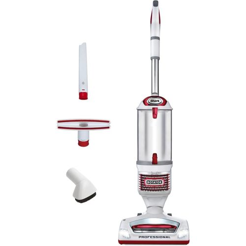 Shark Rotator Lift-Away Upright Vacuum with HEPA Filter, White/Red, NV501