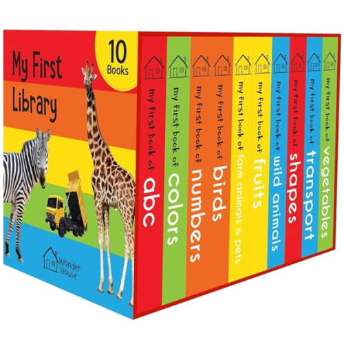 My First Library: Boxset of 10 Board Books for Kids