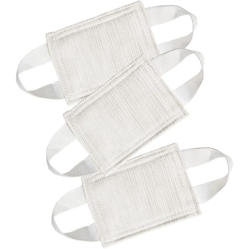 Baby Proof Door Silencer & Cloth Latch Cover (3 Pack, Beige) | 4.1x3.1 Inches Quiet Soft Close Anti-Slam Pads Prevent Slamming Noise & Accidental Locking, Safety for Nursery & Toddler