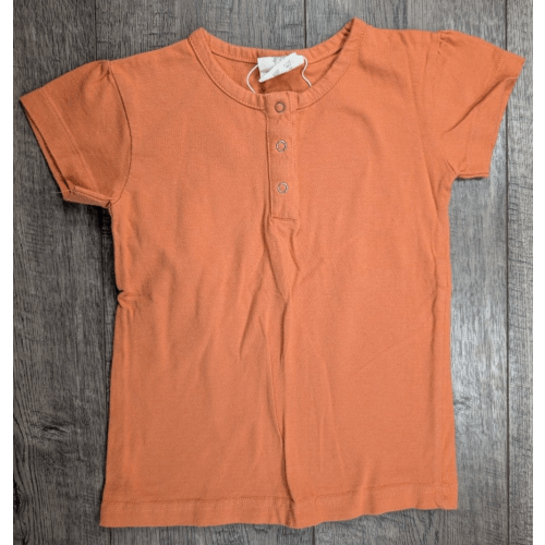 Baby Boy Clothes Nwot Kate Quinn 2T Burnt Orange Short Sleeve Shirt