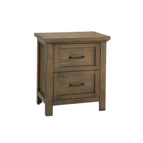 Westwood Design Westfield 2 Drawer Nightstand in Harvest Brown WF-NS-81072D-HBR