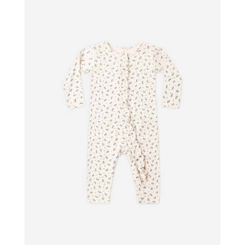 Ruffle Jumpsuit Blue Ditsy – Quincy Mae
