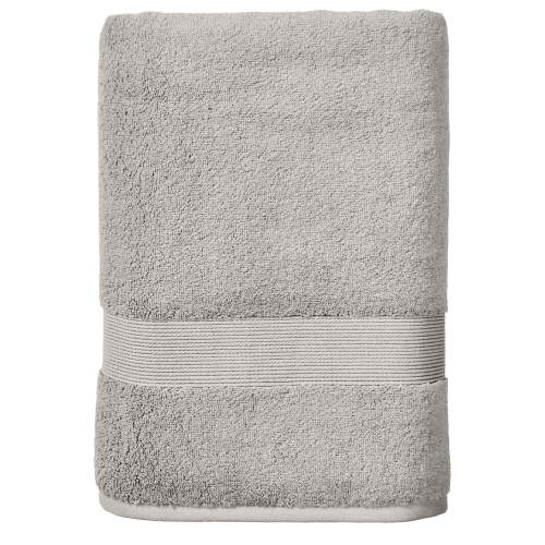 Better Homes & Gardens Signature Soft Solid Cotton Bath Towel, Soft Silver