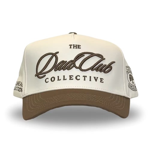 Dad Club Trucker Hat - Cream/Brown