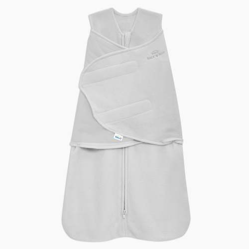 Gray small Micro-Fleece Swaddle | HALO