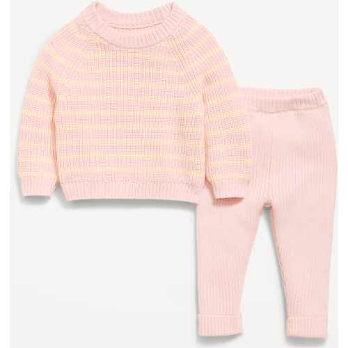 Cozy Ribbed Sweater and Leggings Set for Baby