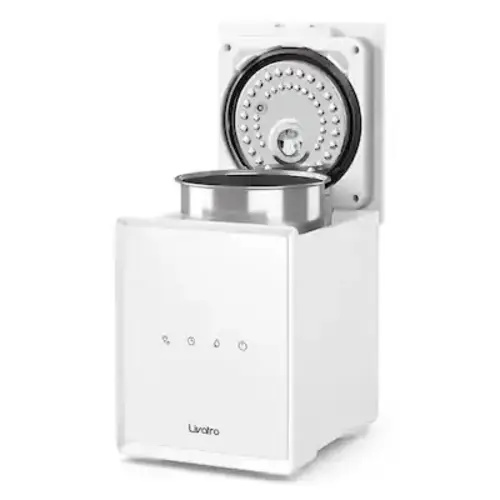 Livatro - Stainless Steel Warm Mist Humidifier, 3L Easy-Clean Steam Humidifier with Sleep Mode & Auto Shut-Off - White