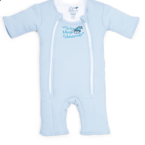 Blue Baby Merlin’s Magic Sleepsuit – 100% Cotton for Better Baby Sleep