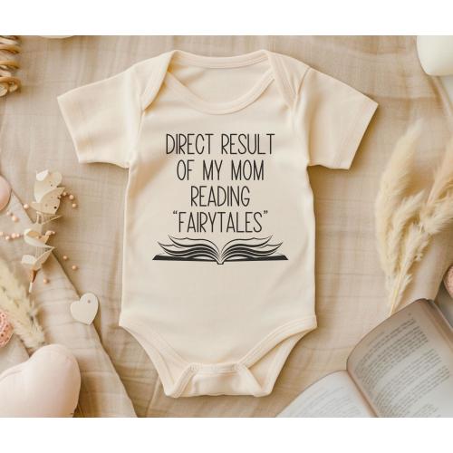Mom Fairytales Baby Bodysuit, Bookish Baby Shower gift idea for Booklover, First Edition Tiny Book Club Member shirt, Reader Mama Pregnancy