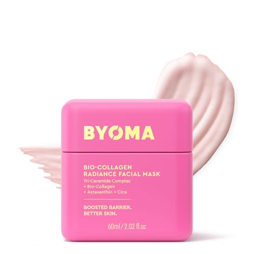 BYOMA Bio-Collagen Radiance Facial Mask | Transformative Liquid Sheet Mask, Glass Skin, Instant Radiance, Cica & Ceramides, Visibly Improved Elasticity