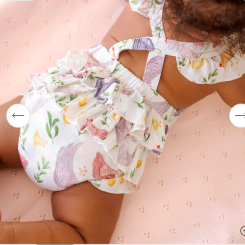 Jo Ruffled Strap Bubble Romper