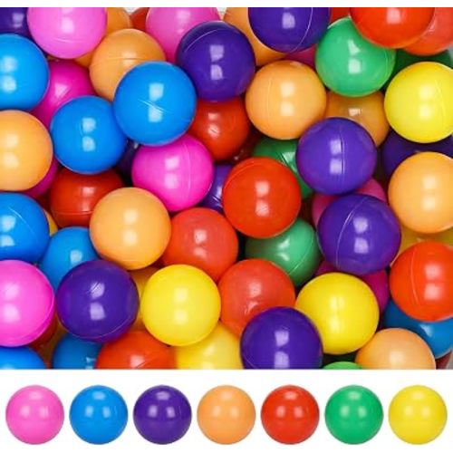 Ball Pit Balls, 2.2 in, Colorful, Crush Proof, BPA Free, Non Toxic