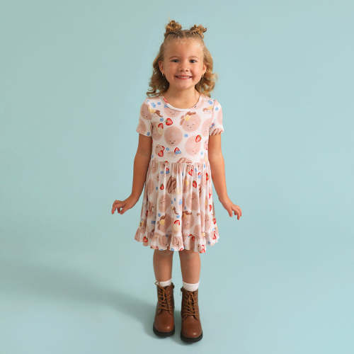 Pancakes Ruffled Twirl Dress