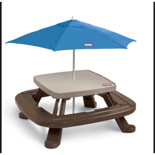 Little Tikes Fold 'n Store Picnic Table with Market Umbrella – Official Little Tikes Website