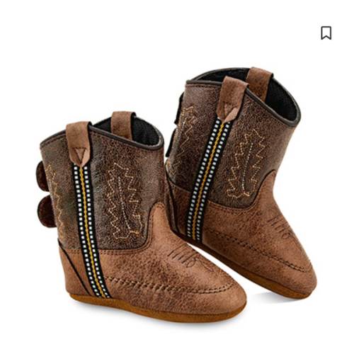 Old West Infant Boys' Poppet Boots - Round Toe