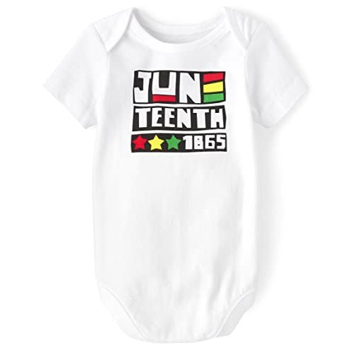 The Children's Place unisex-baby and Newborn All Holidays Short Sleeve Graphic Bodysuits