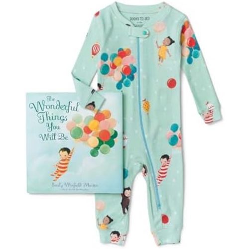 Books to Bed Baby Boys' Book and Sleeper Pajama Gift Set