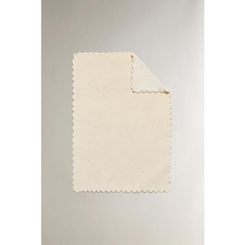CHILDREN'S FLEECE BLANKET WITH SHINY EMBROIDERY