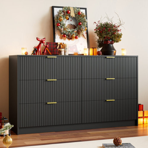 Ebern Designs 6 - Drawer Dresser, 55.1" W & Reviews | Wayfair