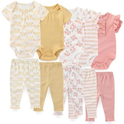 Unisex Baby Boy Girl Pants Sets 10 pack Cotton Casual New born Clothes Comfort Infant Outfit