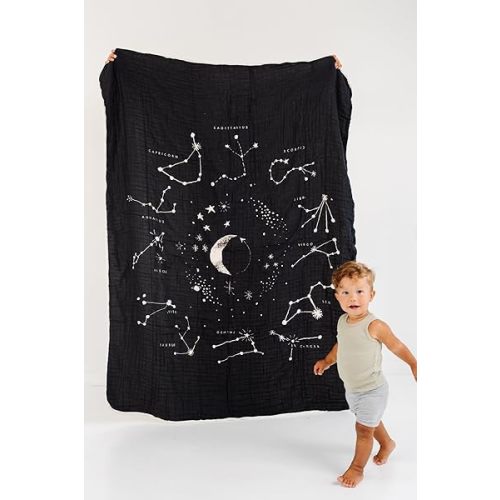 CLEMENTINE KIDS Twin Muslin Throw Blanket (Astrology)