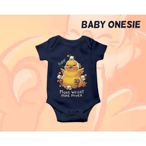 Fat chocobo Kids t-shirt - Final fantasy Baby Snapsuit - kawaii moogles