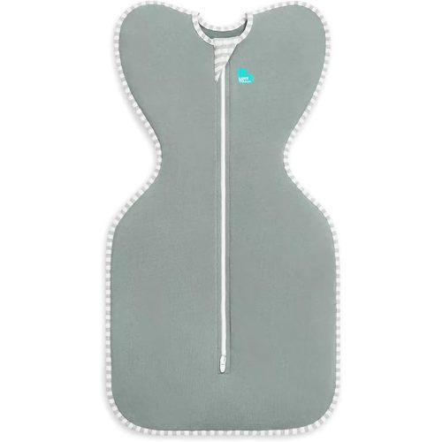 Love to Dream Swaddle UP, Baby Sleep Sack, Self-Soothing Swaddles for Newborns, Get Longer Sleep, Snug Fit Helps Calm Startle Reflex, New Born Essentials for Baby, 1.0 TOG, 13-19 lbs, Deep Olive