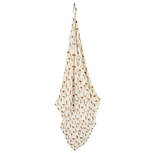 Owl Bamboo Muslin Swaddle Blanket