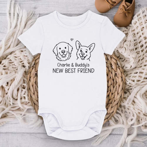 Custom Baby Onesie - Personalized Baby Shower, Gender Reveal Gifts For - Pawfect House