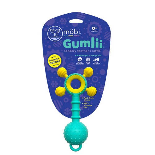 Gumlii - Sensory Teether + Rattle
