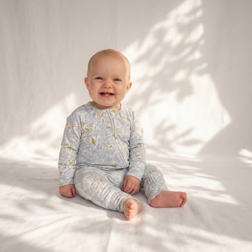 Bamboo Convertible Footie Pajamas & Play · Hydrangea