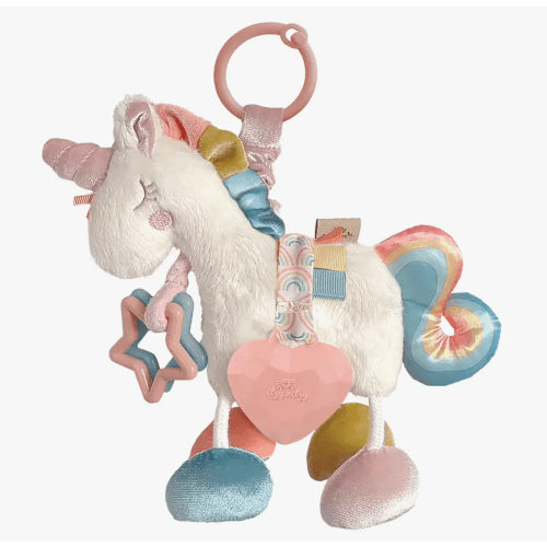 Itzy Activity Plush with Teether Toy- Unicorn