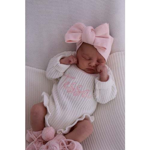 FINE POINTELLE KNIT BOW | BABY PINK – Petite + Co