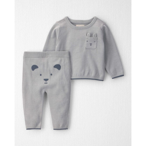 Baby 2-Piece Organic Cotton Sweater Knit Top & Pant Set - Little Planet | Carter's