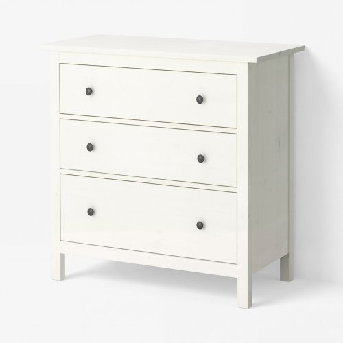 HEMNES 3-drawer dresser - white stain 42 1/2x37 3/4 "