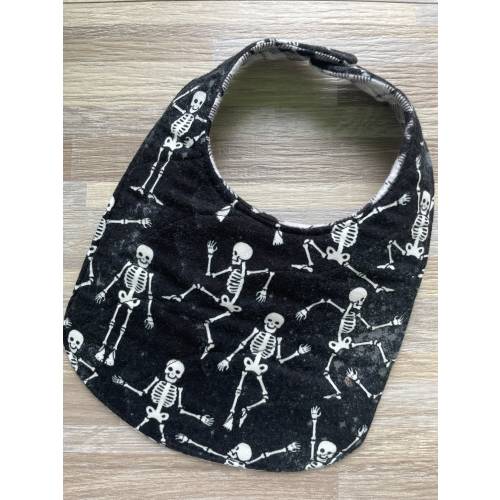 Dancing Skeletons Glow In The Dark Bib- Baby Bib- Infant Bib- Toddler Bib- Burp Cloth