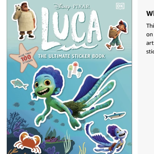 Disney Pixar Luca Ultimate Sticker Book