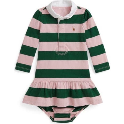 Rugby Cotton Jersey Dress & Bloomers Set