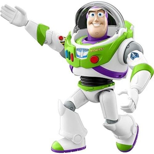 Disney et Pixar Toy Story Buzz l'Éclair Figurine d'action de 25,4 cm avec fusée et plus de 20 phrases et sons