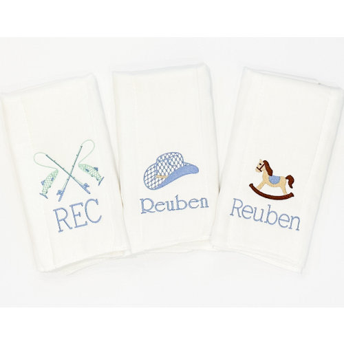 Baby Burp Cloths | Baby Boy Burp Cloths | Baby Shower Gift | Baby Gift