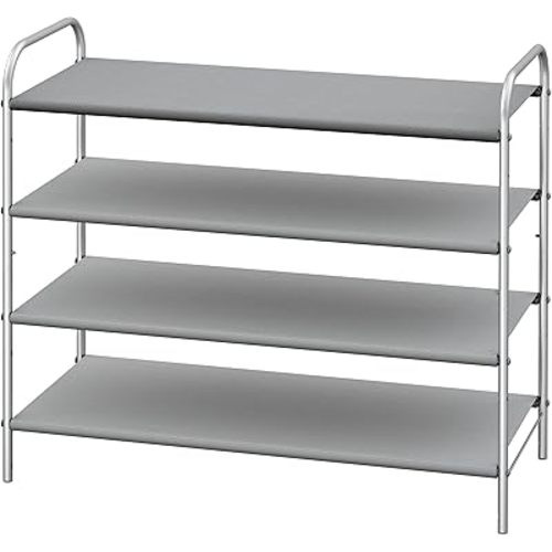 Simple Houseware 4-Tier Shoe Rack Storage Organizer 20-Pair, Grey
