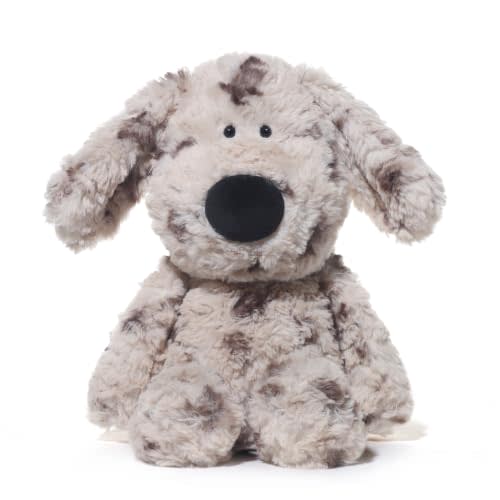 Niceween Cartoon Dog Stuffed Animals Dalmatian Plush Toys Dog 11.8 inches Soft and Premium Puppy Plush Toy Gift for for Babies Children Adults, Gray Spots with Big Nose Long Ears