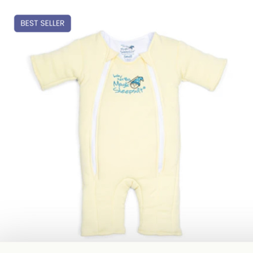 Yellow Baby Merlin’s Magic Sleepsuit | 100% Cotton Baby Sleepwear