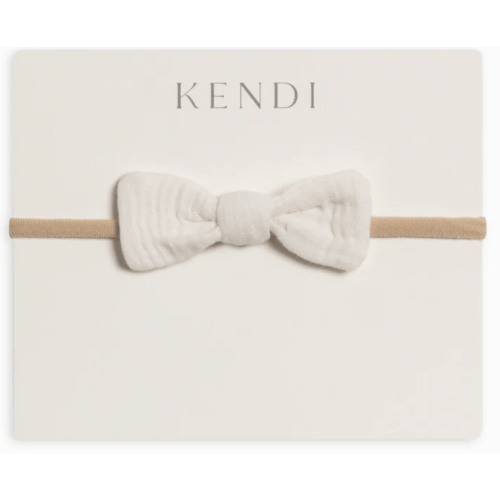 Muslin Dainty Bow - Ivory