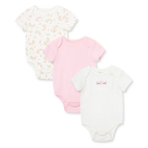 Baby Girls 3-Pack Vintage Rose Bodysuits