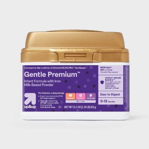 Gentle Premium Powder Infant Formula - 21.5oz - up&up™: Gluten-Free, Non-GMO, Lactose Sensitivity, Unflavored
