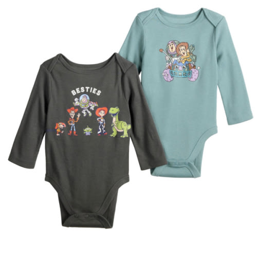 Baby Jumping Beans® Disney/Pixar's Toy Story 2-Pack Long Sleeve Bodysuits