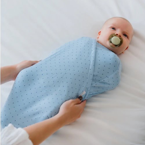 COCOON SWADDLE - Dotted Blues - Small