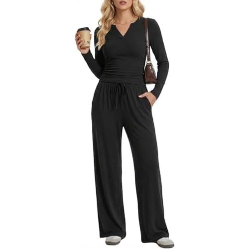 2 Piece Lounge Sets for Women Spring Vacation Fall Travel Airport Outfits Casual Cruise Fashion 2026